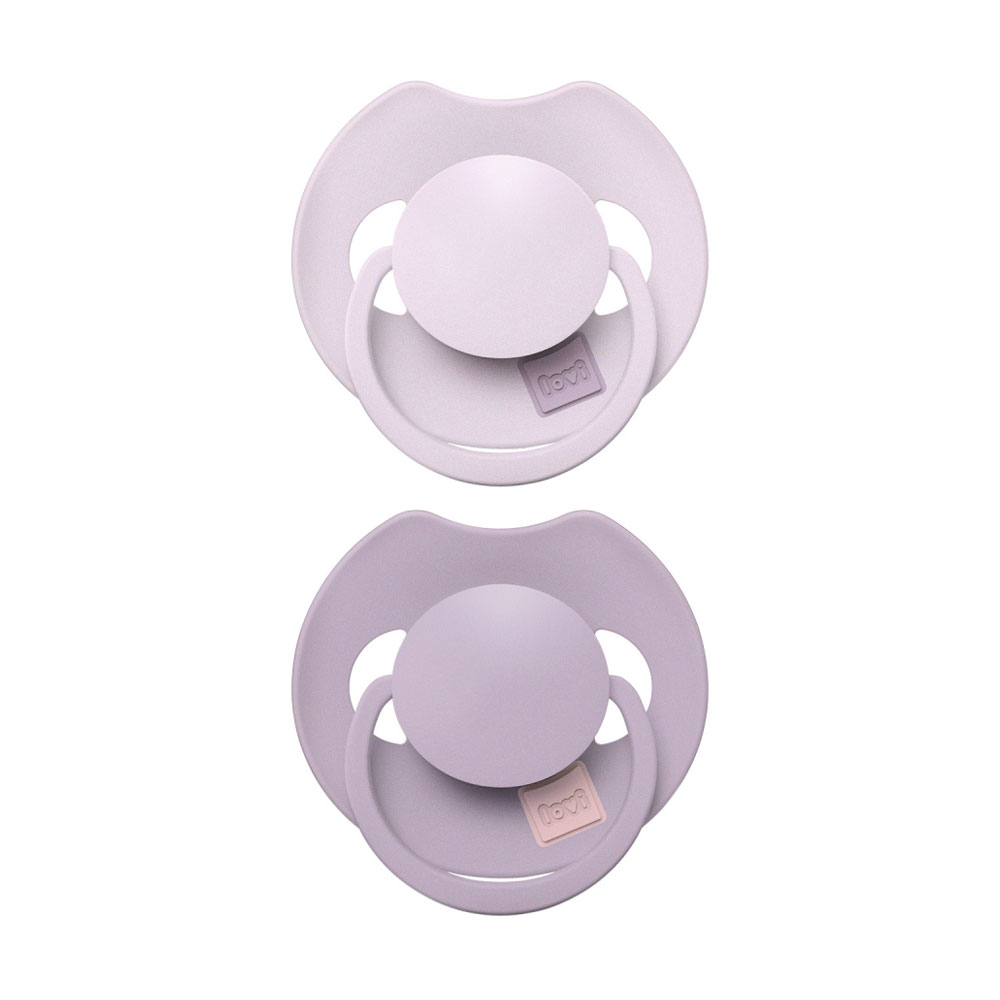 Пустушка LOVI Prime силіконова, динамічна, Lilac/Violet, від 18 місяців, 2 шт (34/423)