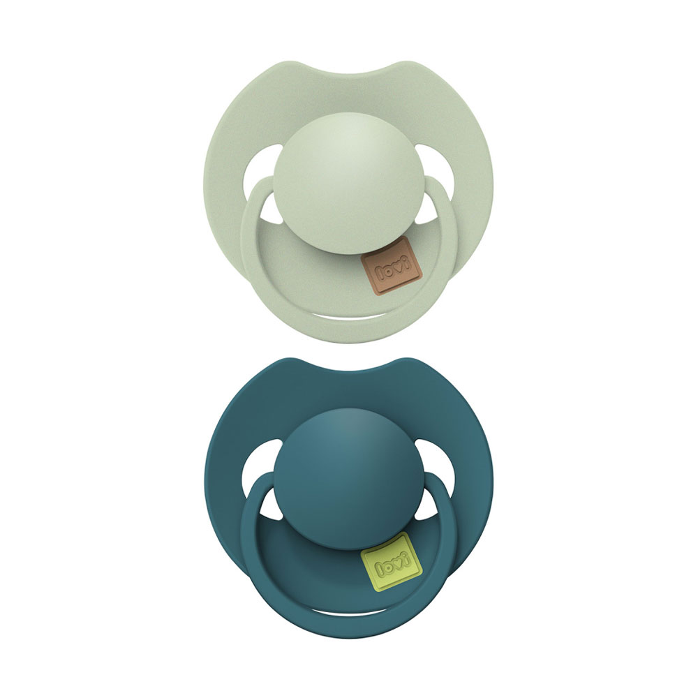 Пустушка LOVI Prime силіконова, динамічна, Pistachio/Green, від 18 місяців, 2 шт (34/415)